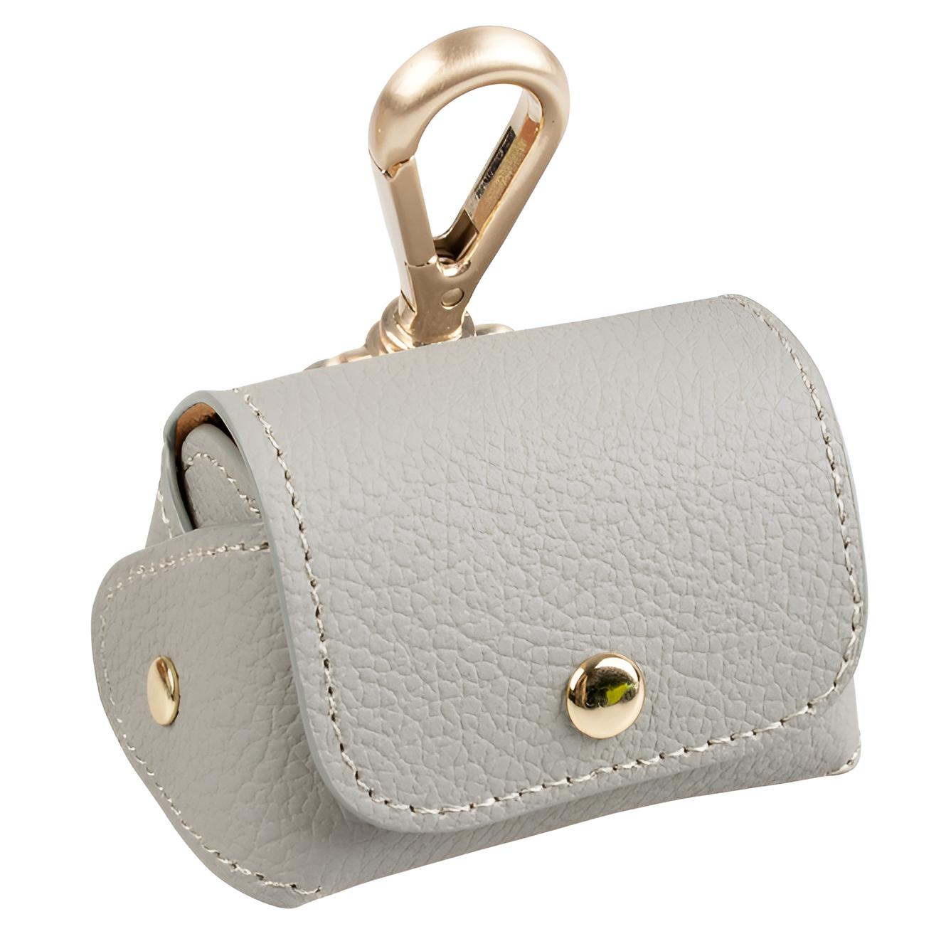 Duvoplus Hundekotbeutelspender Kunstleder grau