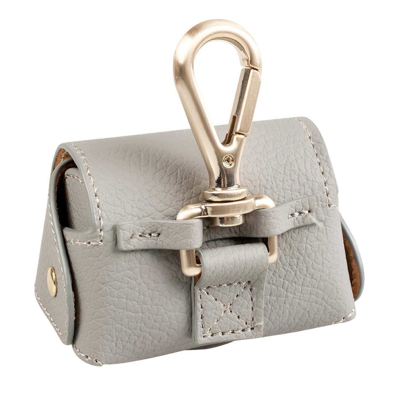 Duvoplus Hundekotbeutelspender Kunstleder grau